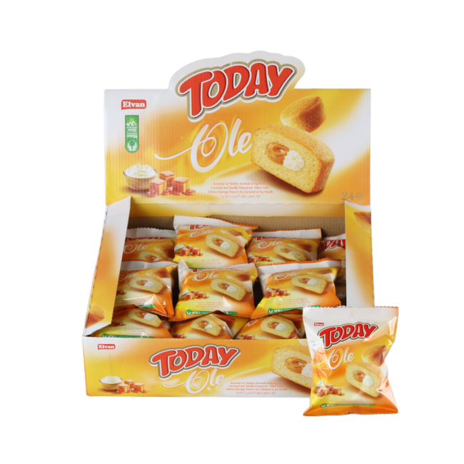 Today Ole Karamel ve Vanilyalı Kek 35 Gr. 24 Adet (1 Kutu) - Today