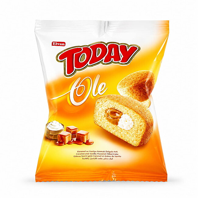 Today Ole Karamel ve Vanilyalı Kek 35 Gr. 24 Adet (1 Kutu) - 2