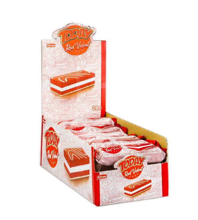 Today Red Velvet Cake 40 Gr. 24 Pieces (1 Box) - 4