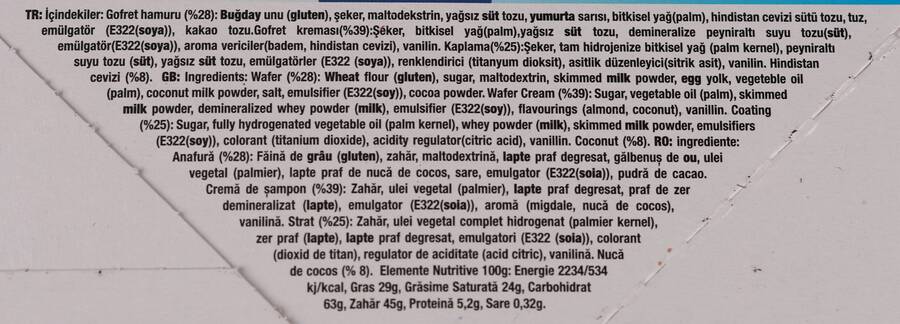 Today Roll Beyaz Kaplamalı Hindistan Cevizli Gofret 18 Gr 24 Adet (1 Paket) - 3
