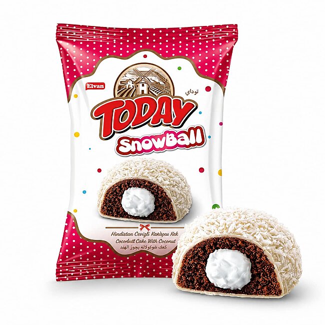 Today Snowball Hindistan Cevizli Kek 35 Gr. 24 Adet (1 Kutu) - 3