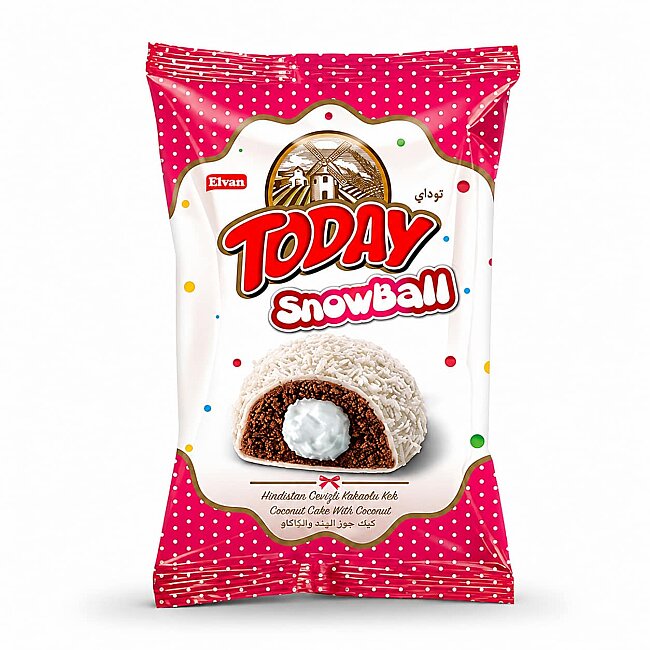 Today Snowball Hindistan Cevizli Kek 35 Gr. 24 Adet (1 Kutu) - 2