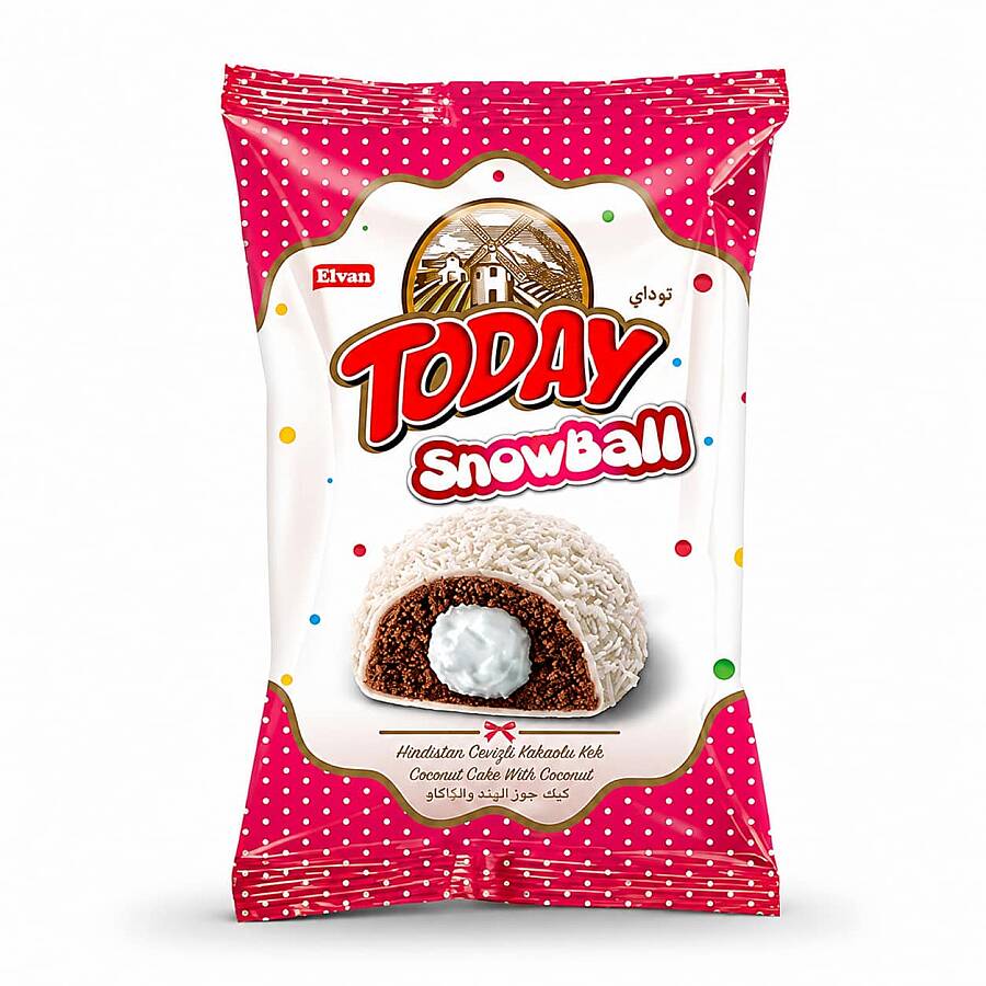 Today Snowball Hindistan Cevizli Kek 35 Gr. 24 Adet (1 Kutu) - 2
