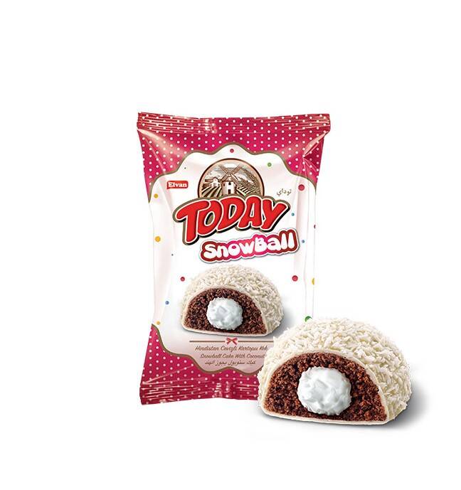 Today Snowball Hindistan Cevizli Kek 35 Gr. 24 Adet (1 Kutu) - 2