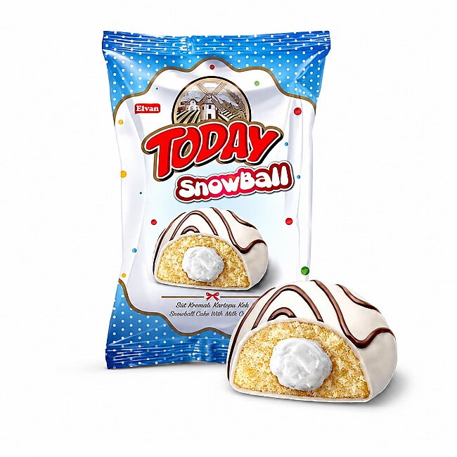 Today Snowball Sütlü Kek 35 Gr. 24 Adet (1 Kutu) - 2