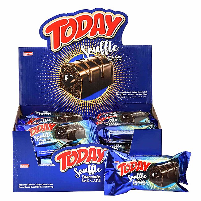 Today Souffle Bar Cake 45 Gr. 24 Pieces (1 Box) - Today