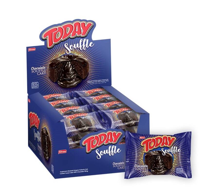 Today Suffle Kek Kakao Kremalı 40 Gr. 24 Adet (1 Kutu) - 1