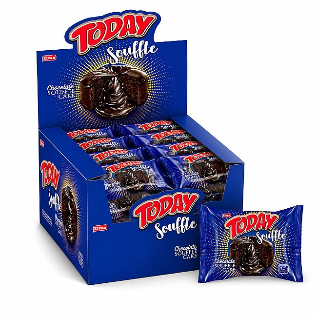 Today Suffle Kek Kakao Kremalı 40 Gr. 24 Adet (1 Kutu) - Today