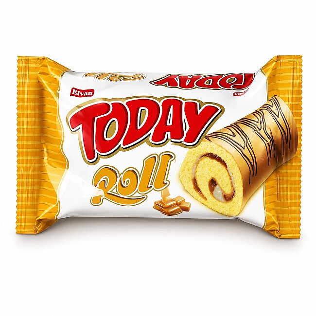 Today Swiss Roll Caramel Cake 35 Grams 24 Pieces (1 Box) - 2