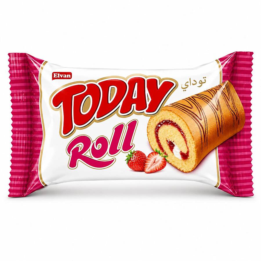 Today Swiss Roll Çilek Kremalı Kek 35 Gr 24 Adet (1 Kutu) - 2