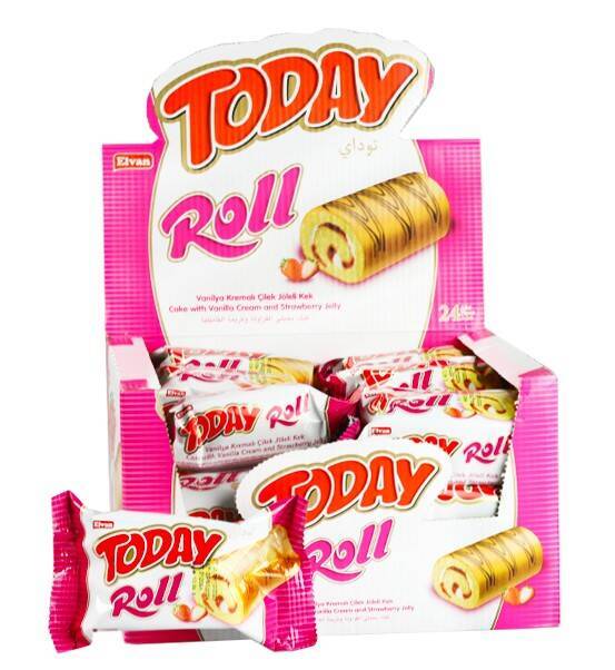 Today Swiss Roll Çilek Kremalı Kek 35GR24X6 (1 Koli)