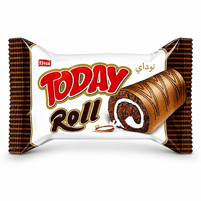 Today Swiss Roll Milk Cream Cake 35 Gr 24 Pieces (1 Box) - 2