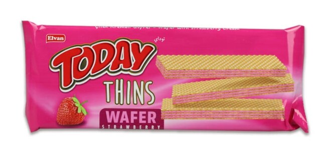 Today Thins Gofret Çilekli 65 Gr. (1 Adet) - Today