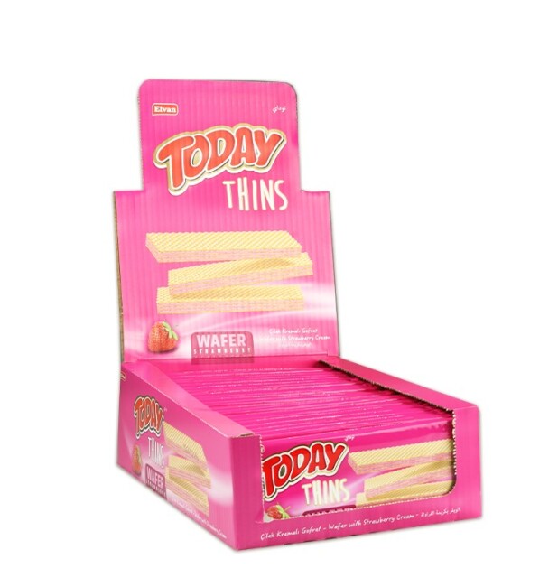 Today Thins Gofret Çilekli 65Gr. 24 Adet ( 1 Kutu ) - 4