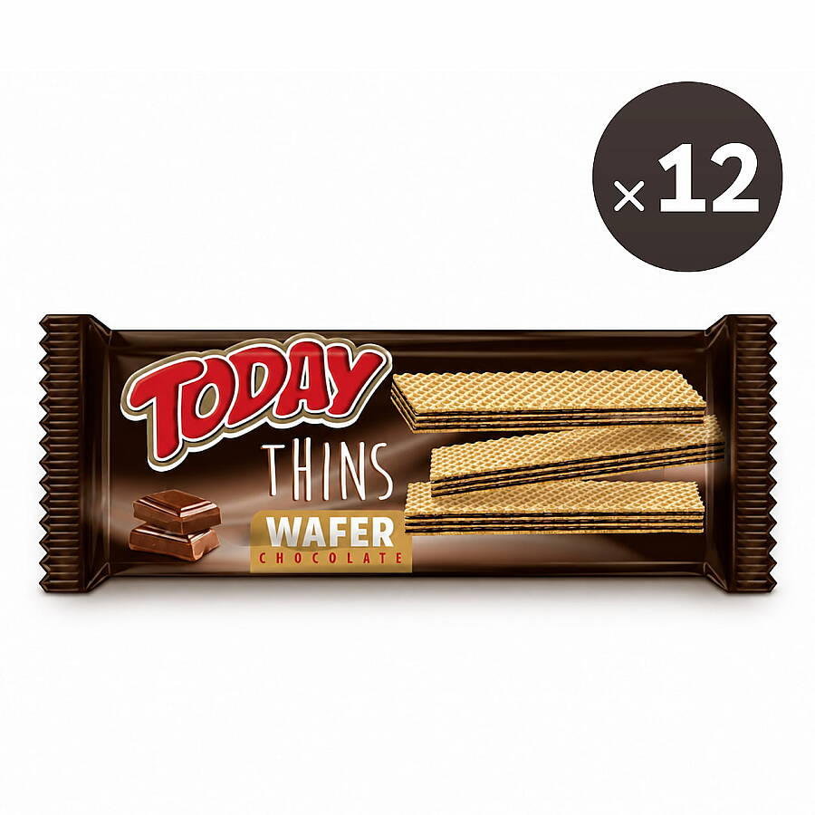 Today Thins Wafer Chocolate 65 Grams (12 Pieces) - 1