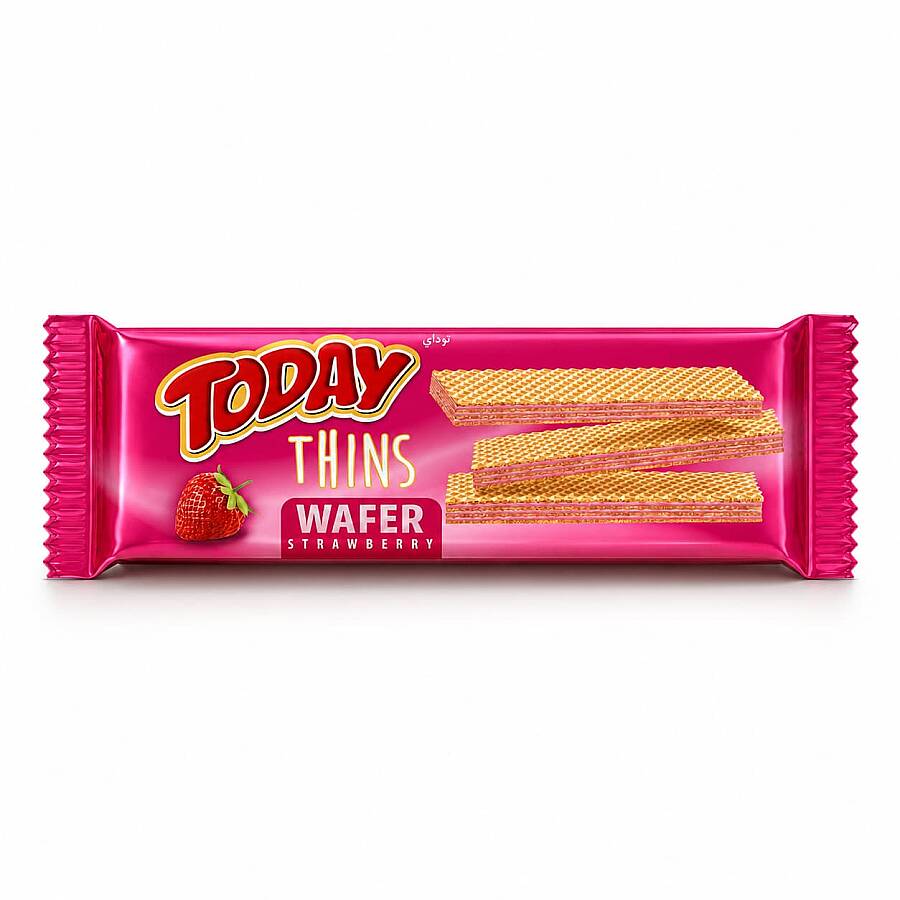 Today Thins Wafer Strawberry 65 Grams (12 Pieces) - 2
