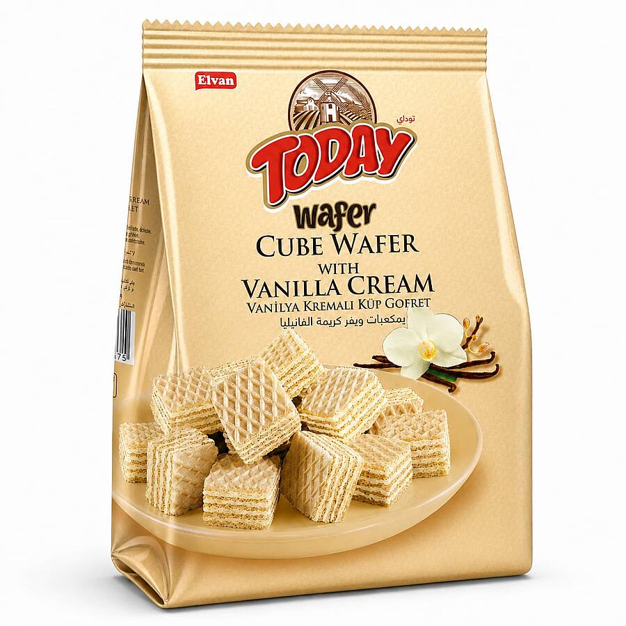 Today Küp Gofret Vanilyalı 200Gr. ( 1 Paket) - 1