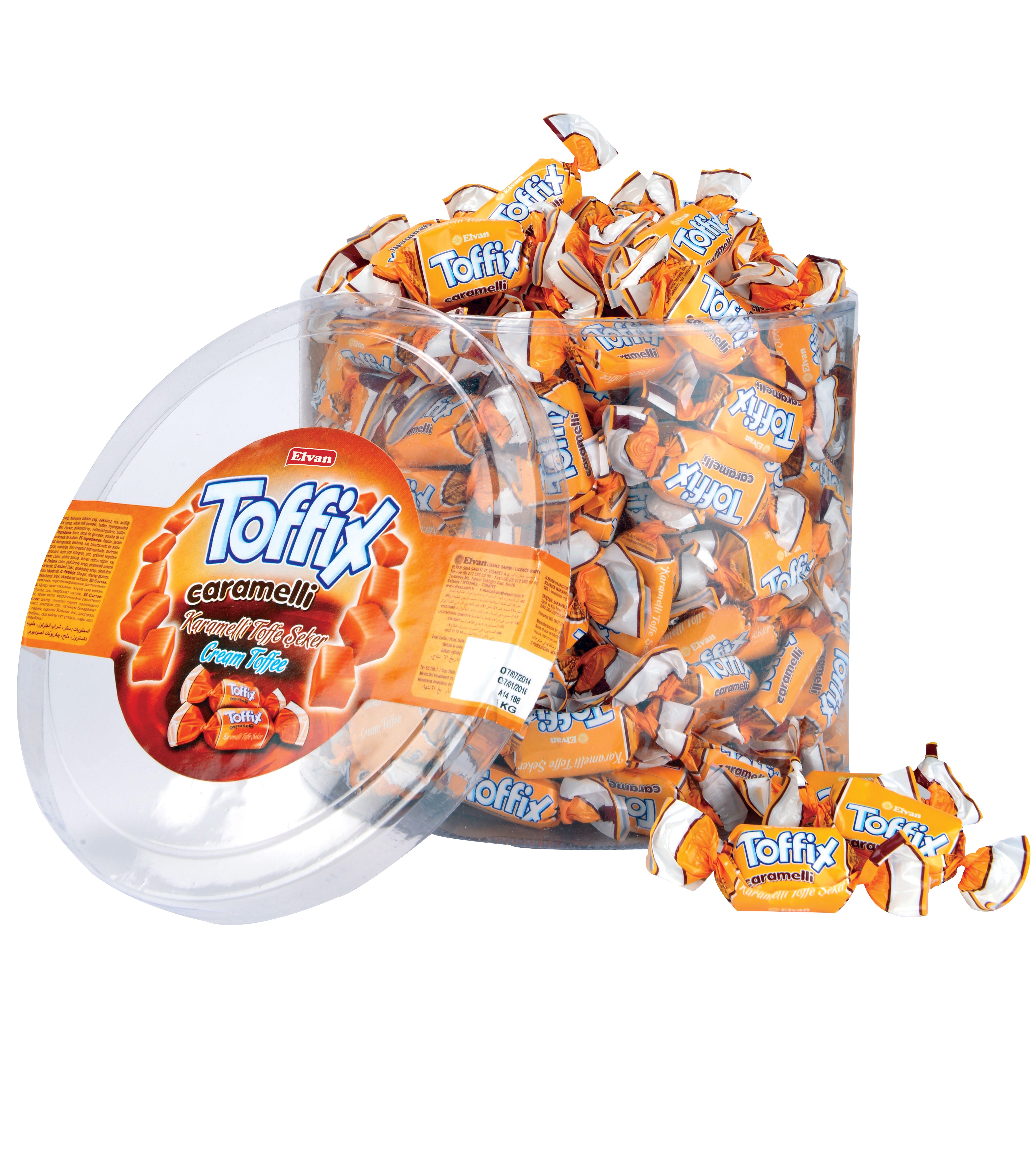 toffix caramel 1000 gram (1 box)