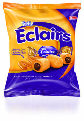 Toffix Eclairs Kakaolu Şeker 1000 Gr. (1 Poşet) - 1