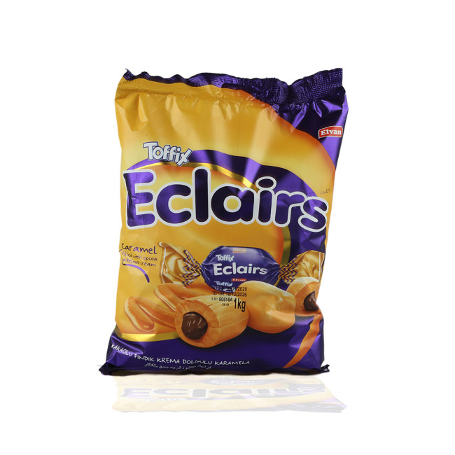 Toffix Eclairs Kakaolu Şeker 1000 Gr. (1 Poşet) - 1