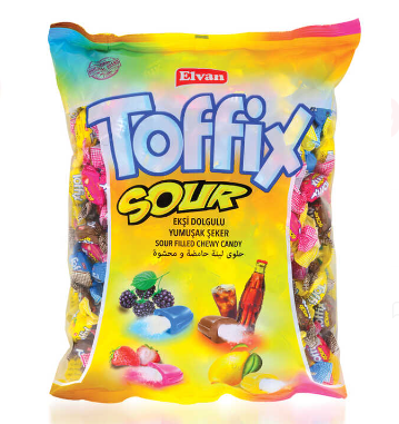 Toffix Sour Mix Şeker 300 Gr. (1 Paket) - 1