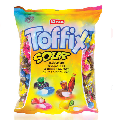 Toffix Sour Mix Şeker 300 Gram (1 Paket) - 1