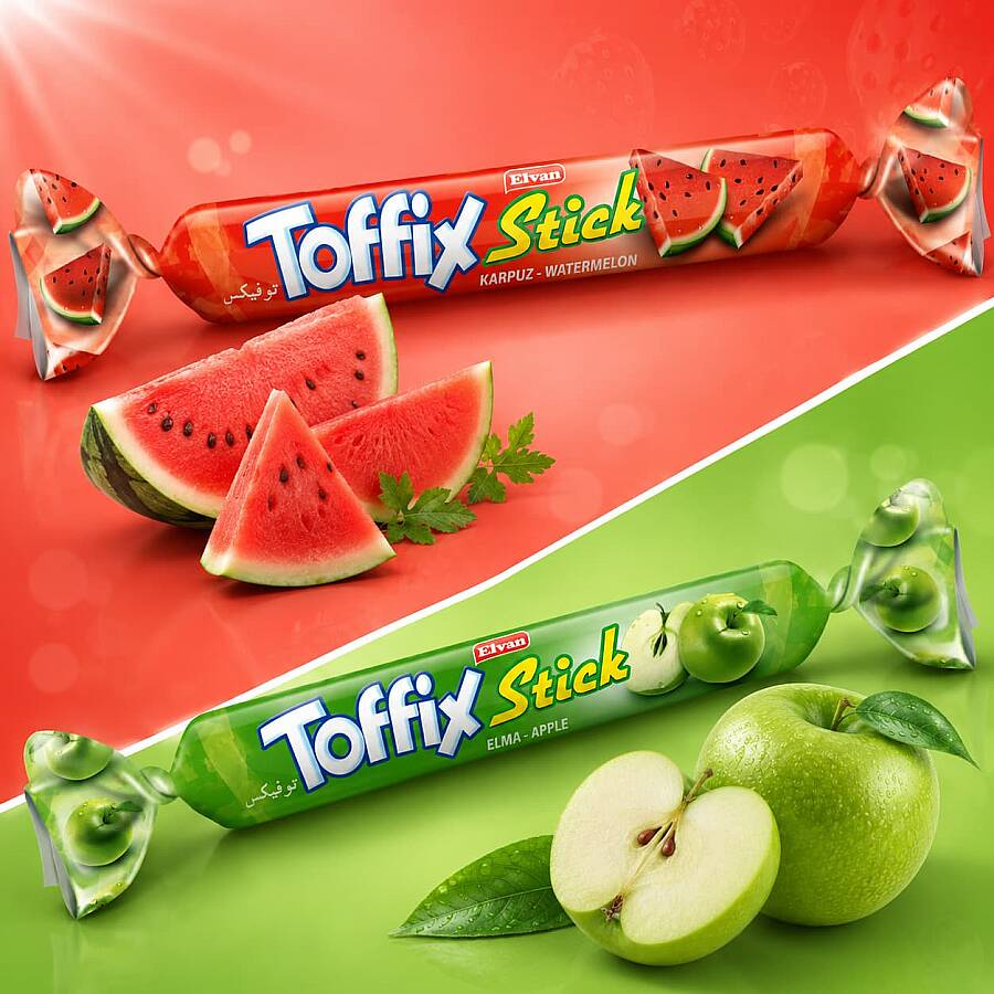 Toffix Stick Fruit Mix Candy 800 Gr. (1 Bag) - 3