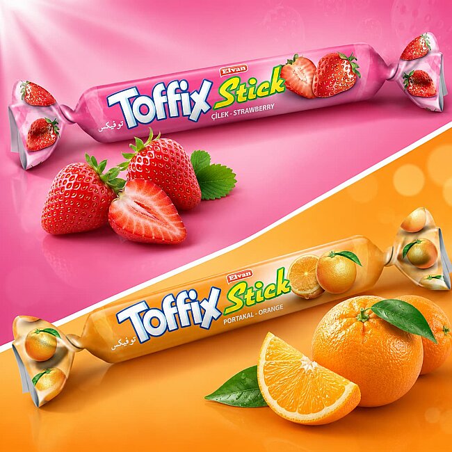 Toffix Stick Fruit Mix Candy 800 Gr. (1 Bag) - 2