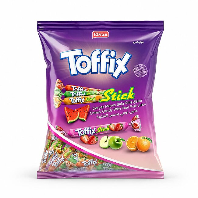 Toffix Stick Fruit Mix Candy 800 Gr. (1 Bag) - 1
