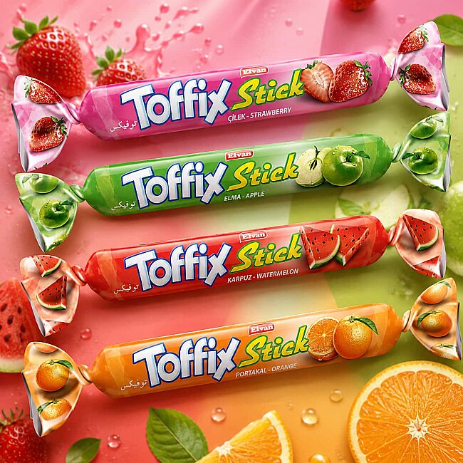Toffix Stick Fruit Mix Candy 800 Gr. (1 box) - 4