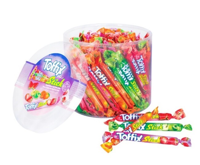 Toffix Stick Fruit Mix Candy 800 Gr. (1 box) - Elvan