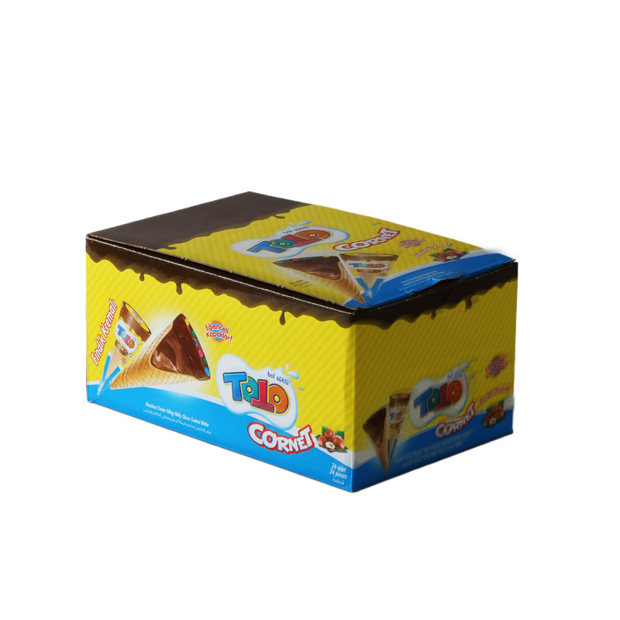 Toto Cornet Gofret Fındıklı 25 Gr. 24lü (1 Kutu) - 4