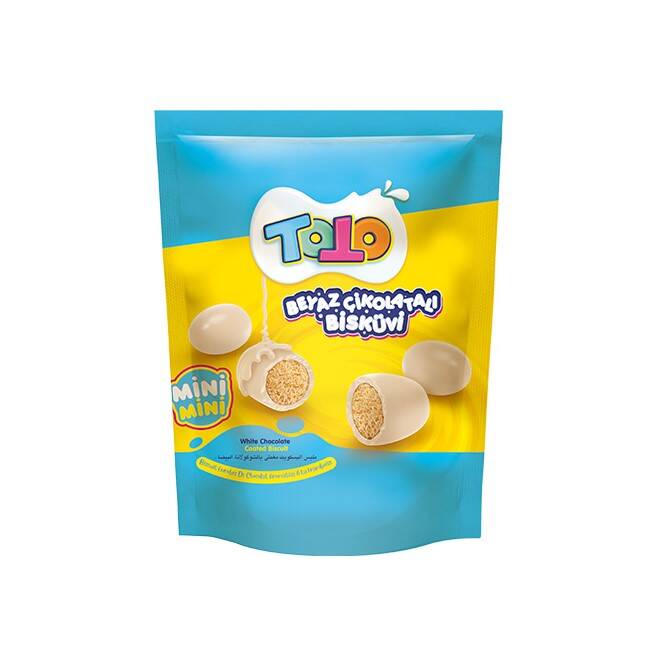 Toto White Chocolate Covered Biscuit Dragee 100 Gr. (1 package) - 2