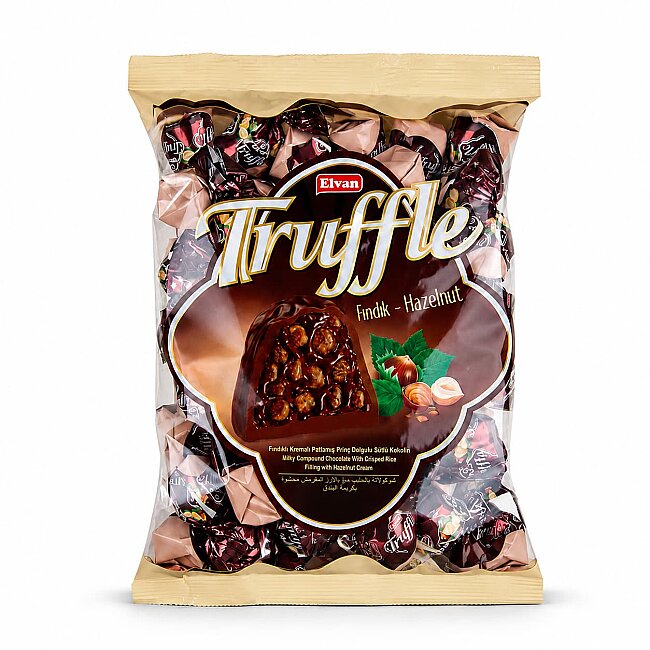Truffle with Hazelnuts 1000 Gr. (1 Bag) - Truffle