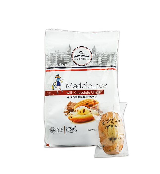 Un Gourmand Madeleines Çikolata Parçacıklı Kek 250 Gr (1 Paket) - 3
