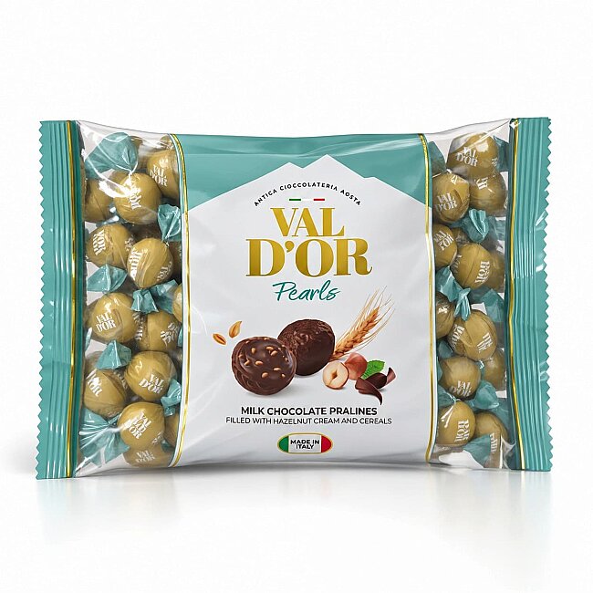 Val D’or Cereal Crispy Hazelnut Cream Filled Milk Round Chocolate - 2