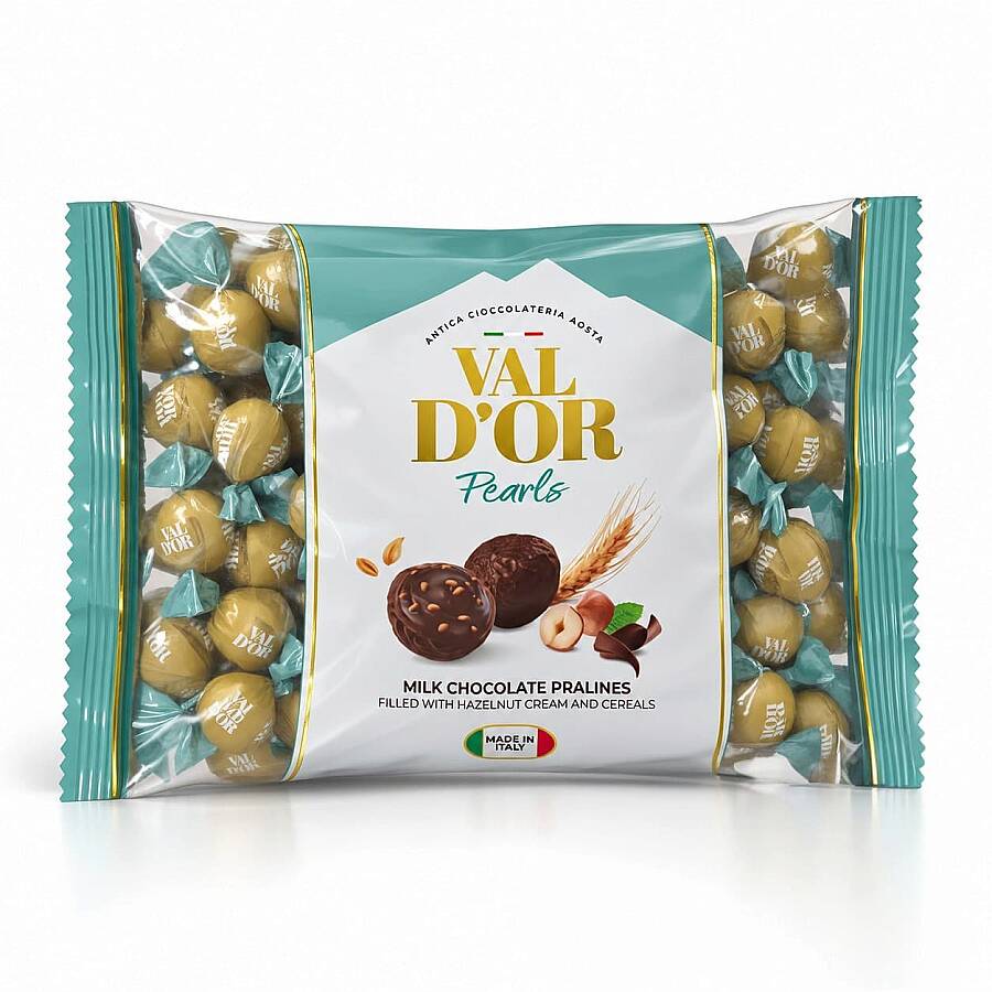 Val D’or Cereal Crispy Hazelnut Cream Filled Milk Round Chocolate - 2