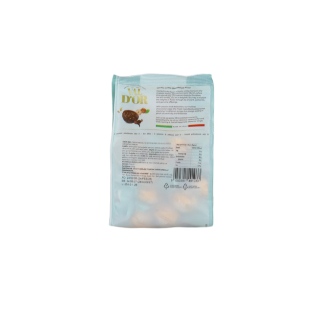 Val D’or Fındık Kremalı ve Çıtır Gevrek Dolgulu Çikolata 250 Gr. (1 Yeşil Poşet) - 3