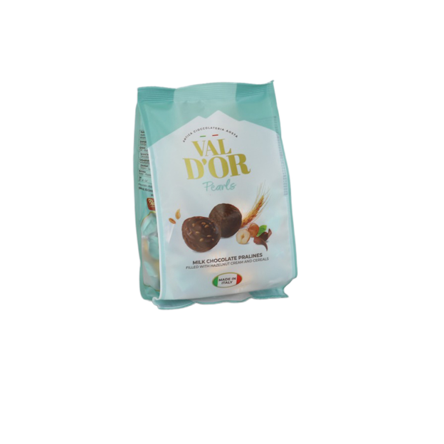 Val D’or Fındık Kremalı ve Çıtır Gevrek Dolgulu Çikolata 250 Gr. (1 Yeşil Poşet) - 1