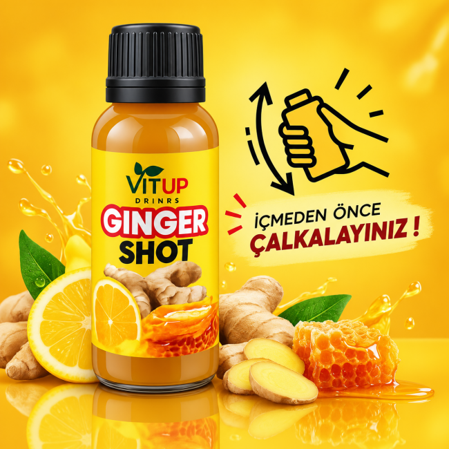 VİTUP Ginger Shot 30 ML 10 Adet (1 Kutu) - VİTUP