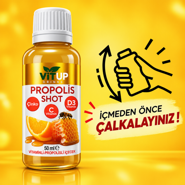 VİTUP Propolis Shot 50 ML 10 Adet (1 Kutu) - 3