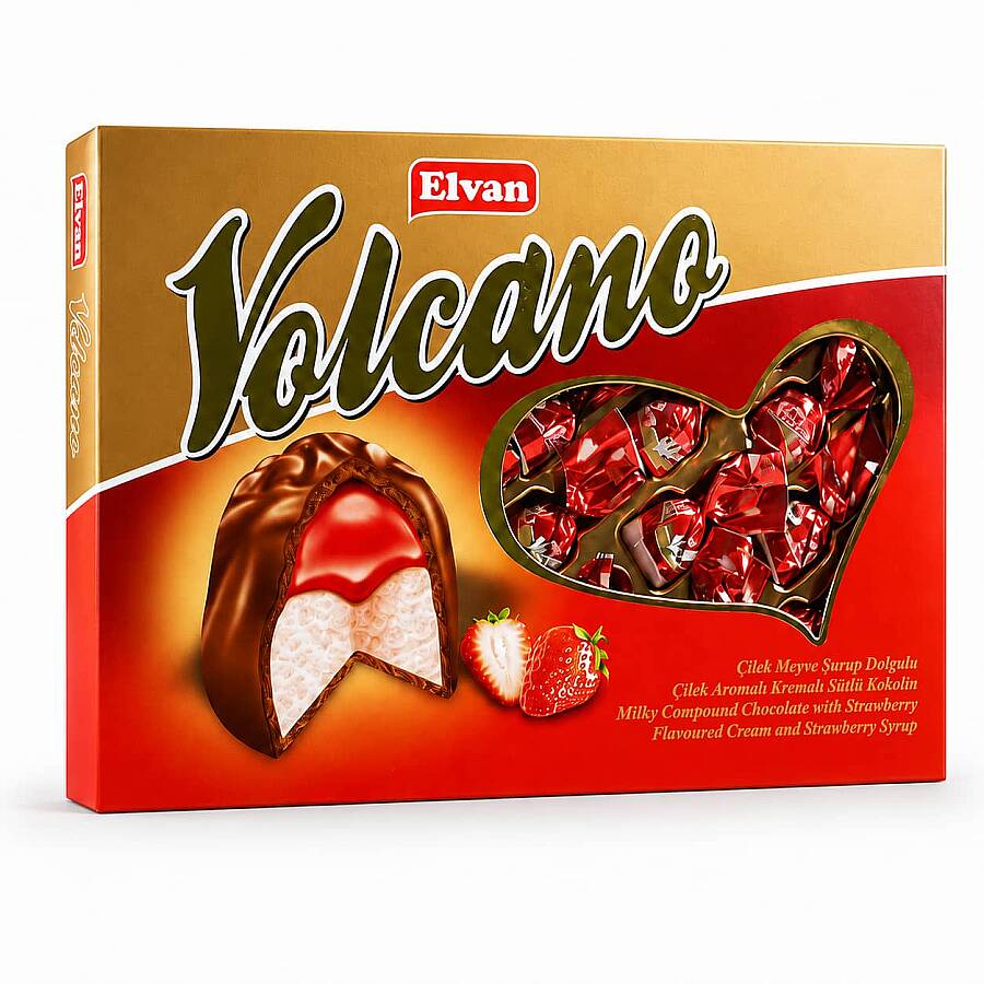 Volcano Çilekli 300 Gr (1 Kutu) - 1