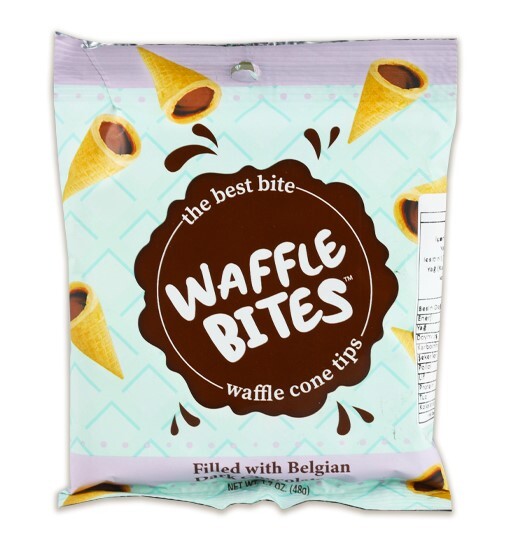Waffle Bıtes Bitter Çikolatalı Kornet 48 Gr. (1 Paket) - ELVAN
