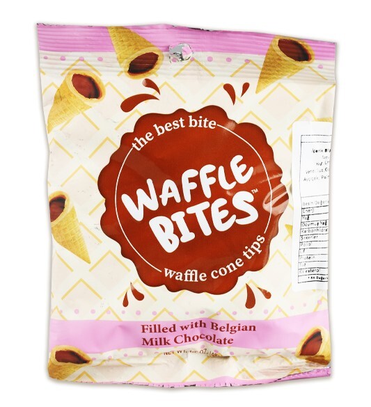 Waffle Bıtes Sütlü Çikolatalı Kornet 48 Gr. (1 Paket) - ELVAN