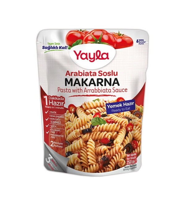 Yayla Arabiata Sauce Pasta 250 Gr. (1 package) - Yayla