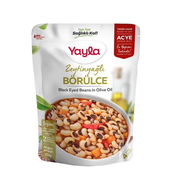 Yayla Black-Eyed Peas with Olive Oil 250 Gr. (1 package) - Yayla
