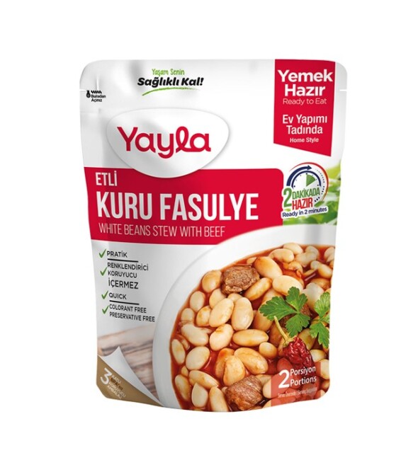 Yayla Etli Kuru Fasulye 250 Gr. (1 Paket) - Yayla