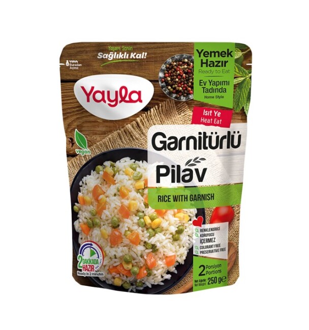 Yayla Garnitürlü Pirinç Pilavı 250 Gr. (1 Paket) - Yayla