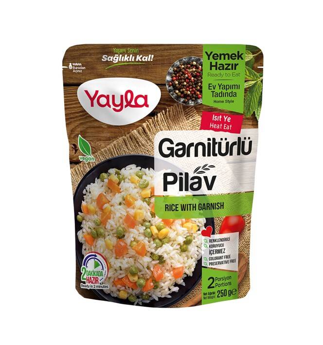 Yayla Garnitürlü Pirinç Pilavı 250 Gr. (1 Paket) - 1
