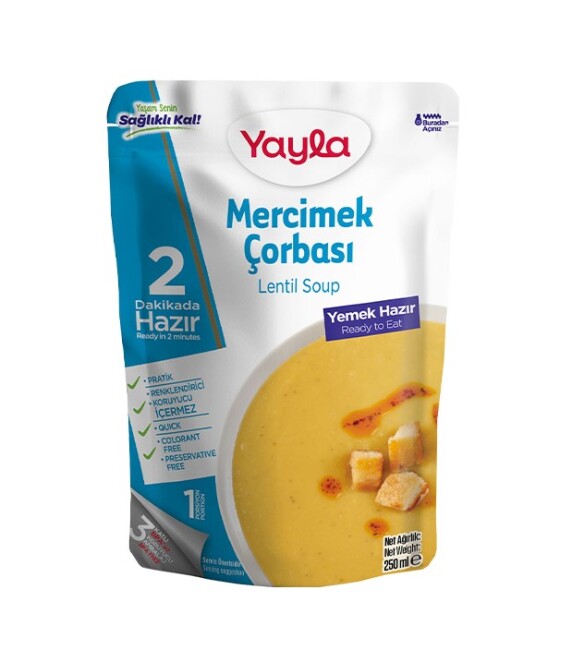 Yayla Mercimek Çorbası 250 ML. (1 Paket) - Yayla